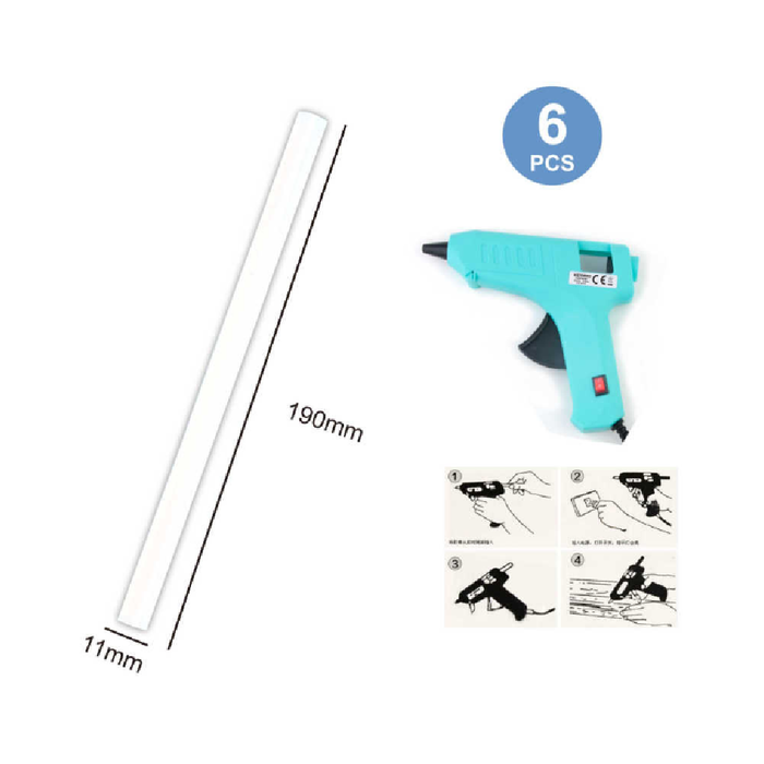 Glue Gun Sticks 1.1 × 19cm 6PCS