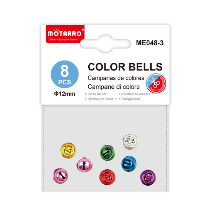 Assorted Colors Decorative Bells 128pcs