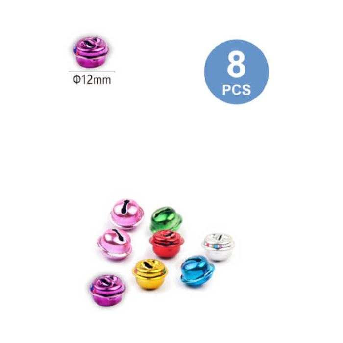 Assorted Colors Decorative Bells 128pcs