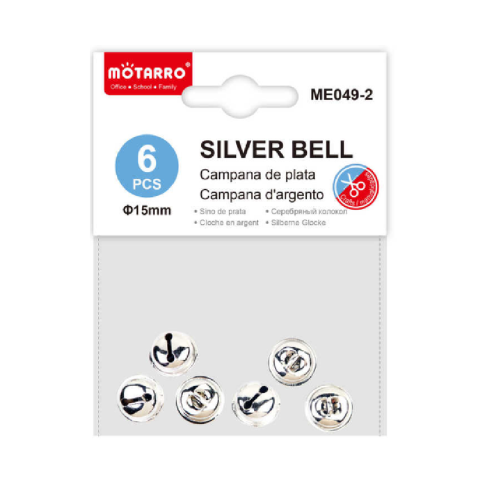 Silver Decorative Bells 156pcs