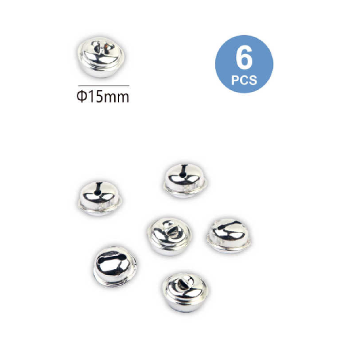 Silver Decorative Bells 156pcs