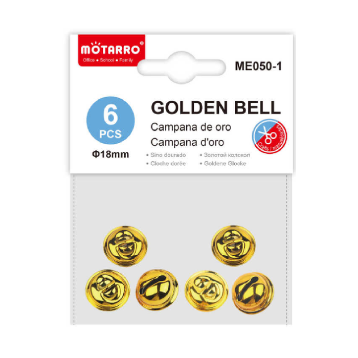 Golden Decorative Bells 186pcs