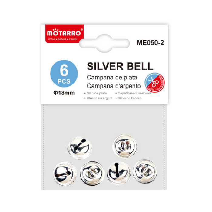 Silver Decorative Bells 186pcs