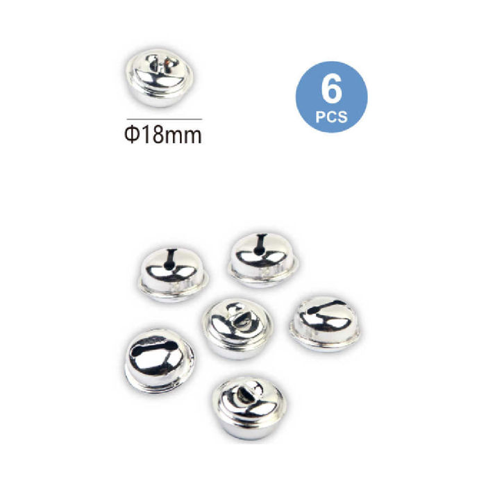 Silver Decorative Bells 186pcs