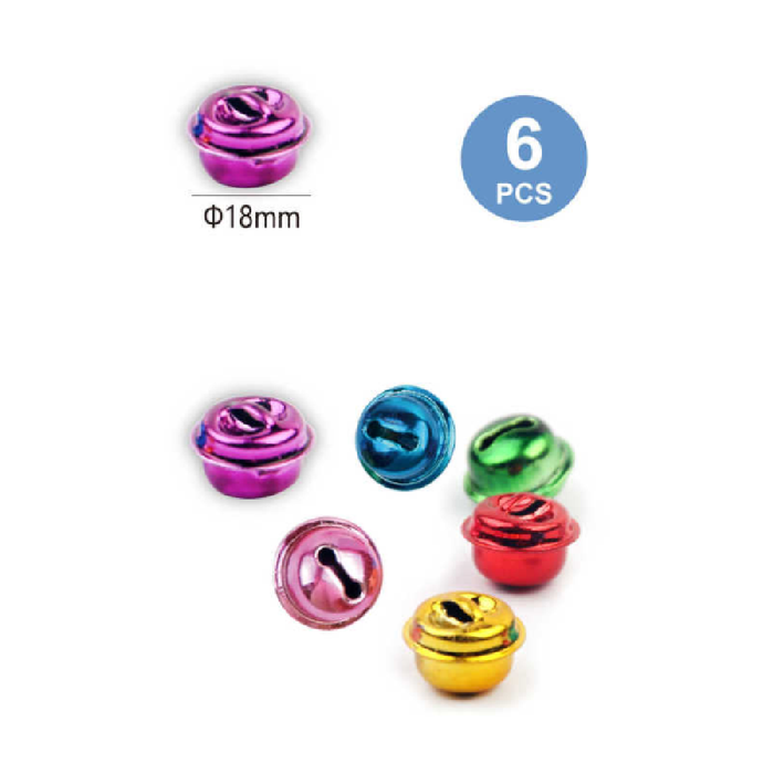 Assorted Colors Decorative Bells 186pcs
