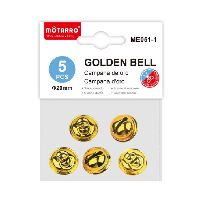 Golden Decorative Bells 205pcs