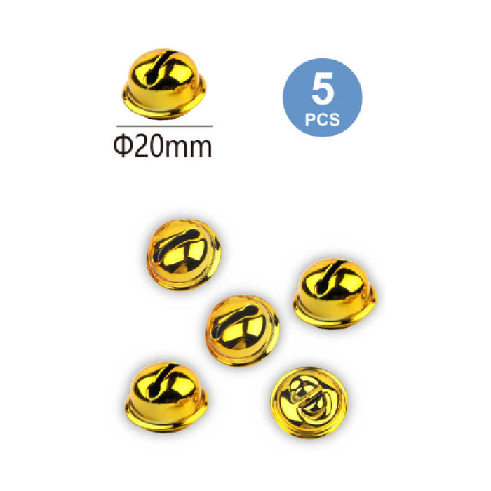 Golden Decorative Bells 205pcs