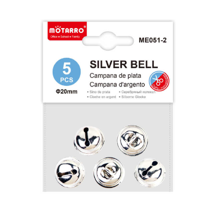 Silver Decorative Bells 205pcs