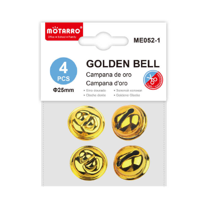 Golden Decorative Bells 254pcs