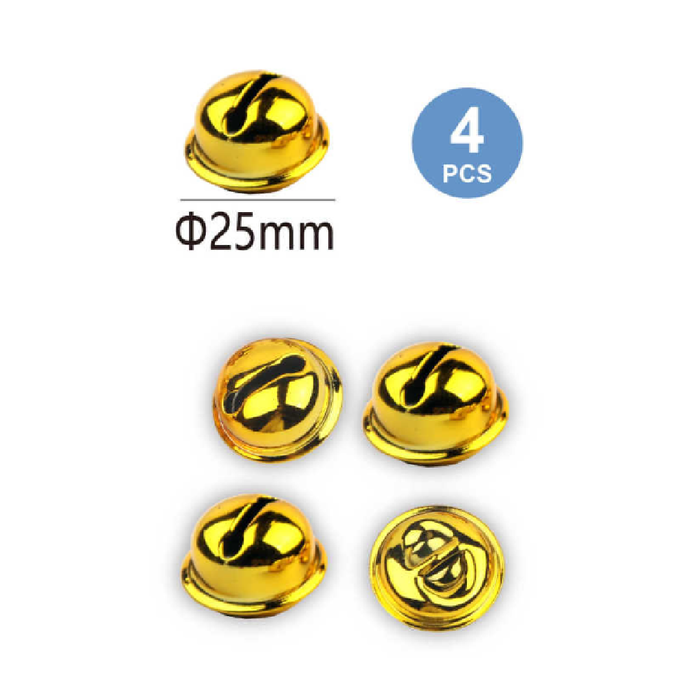Golden Decorative Bells 254pcs