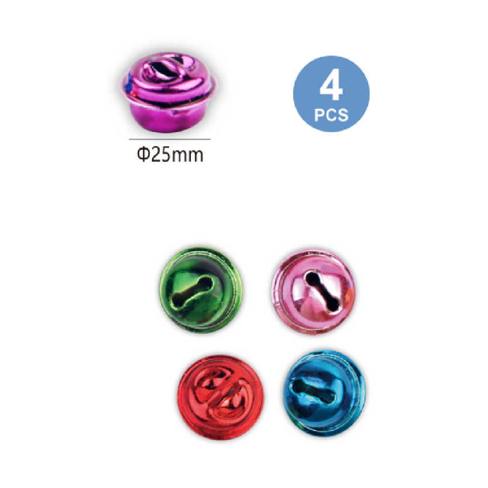 Assorted Colors Decorative Bells 254pcs