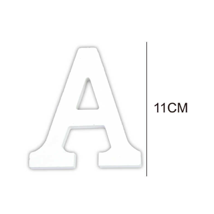 Wooden White Letter 11cm ‘A’