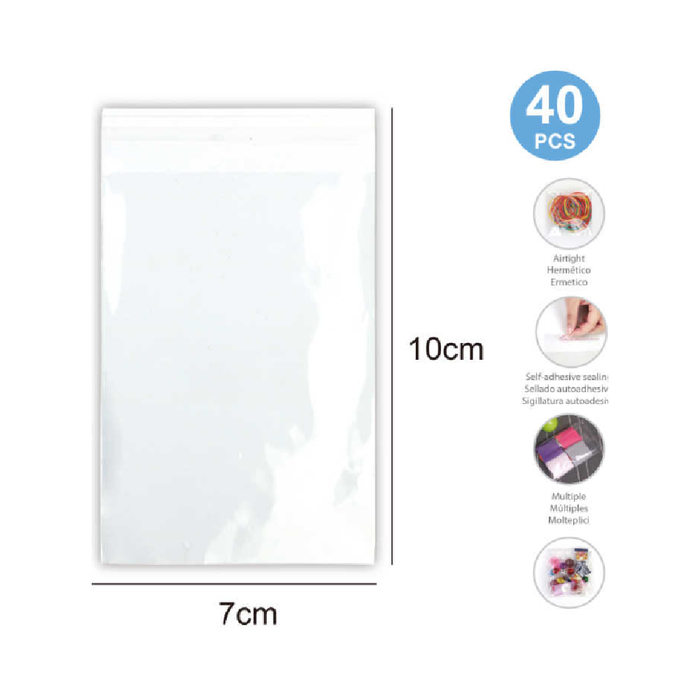 Clear Bag 7 × 10cm 40pcs