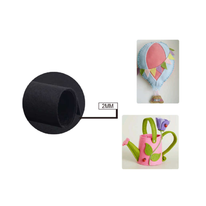 FeltBoard 40 × 60cm × 2 Black