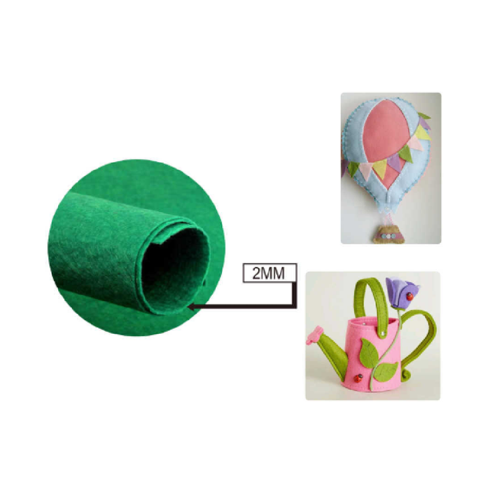 FeltBoard 40 × 60cm × 2 Dark Green