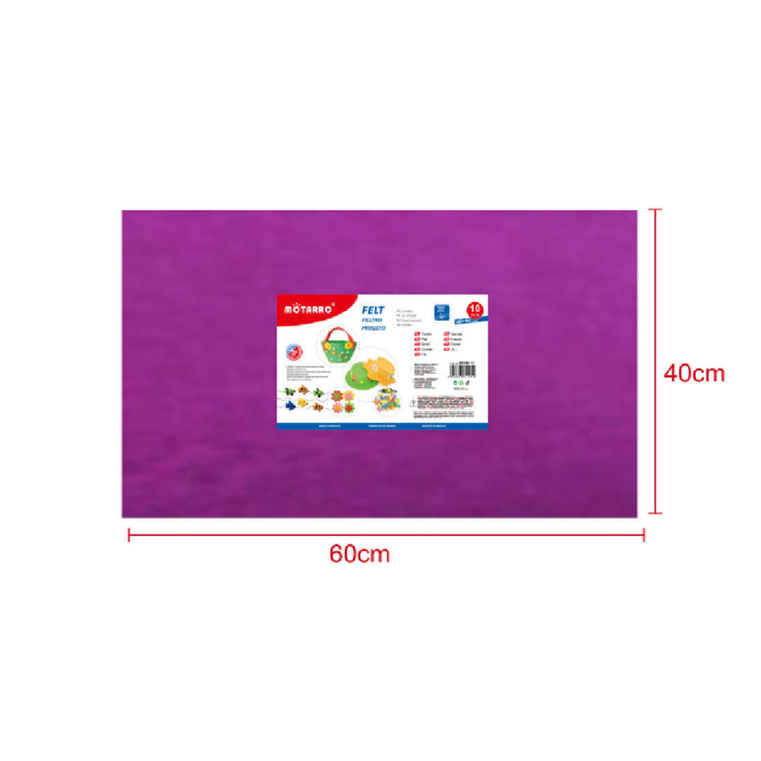 FeltBoard 40 × 60cm × 2 Dark Purple