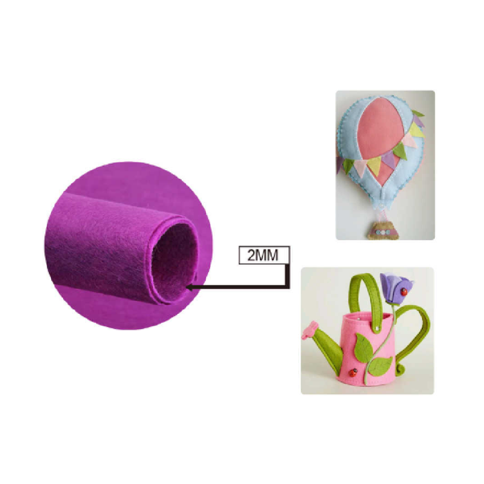 FeltBoard 40 × 60cm × 2 Dark Purple