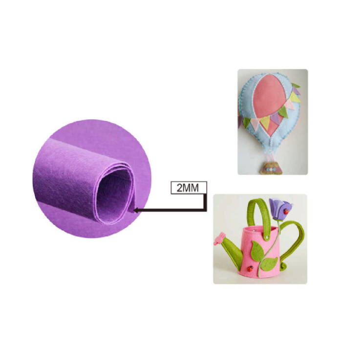 FeltBoard 40 × 60cm × 2 Light Purple