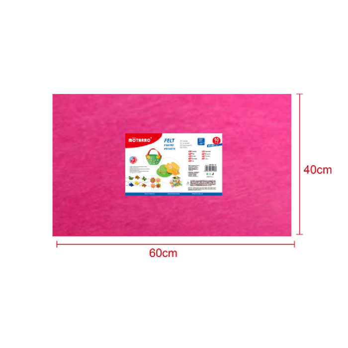 FeltBoard 40 × 60cm × 2 Rose Red