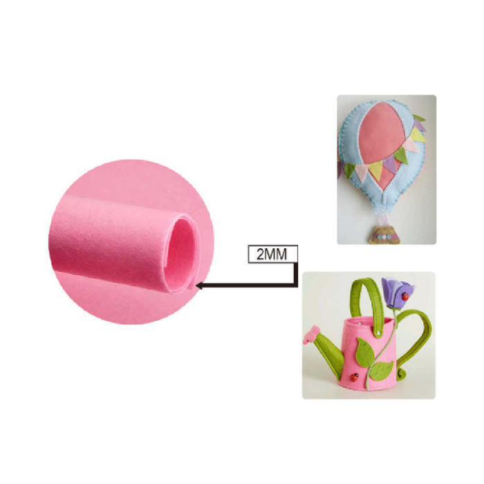 FeltBoard 40 × 60cm × 2 Pink