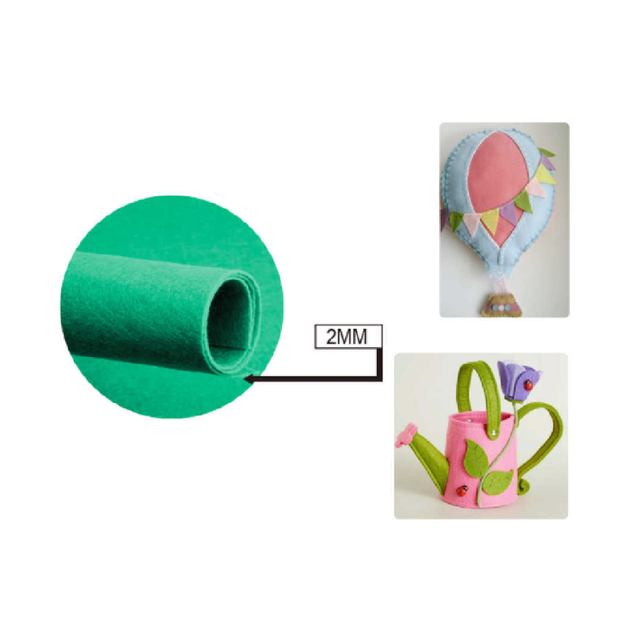 FeltBoard 40 × 60cm × 2 Tiffany Green