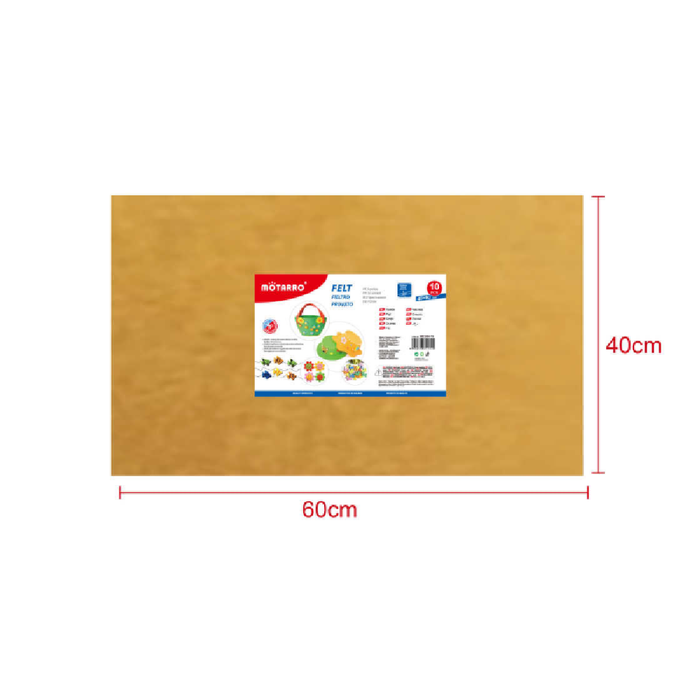 FeltBoard 40 × 60cm × 2 Light Brown