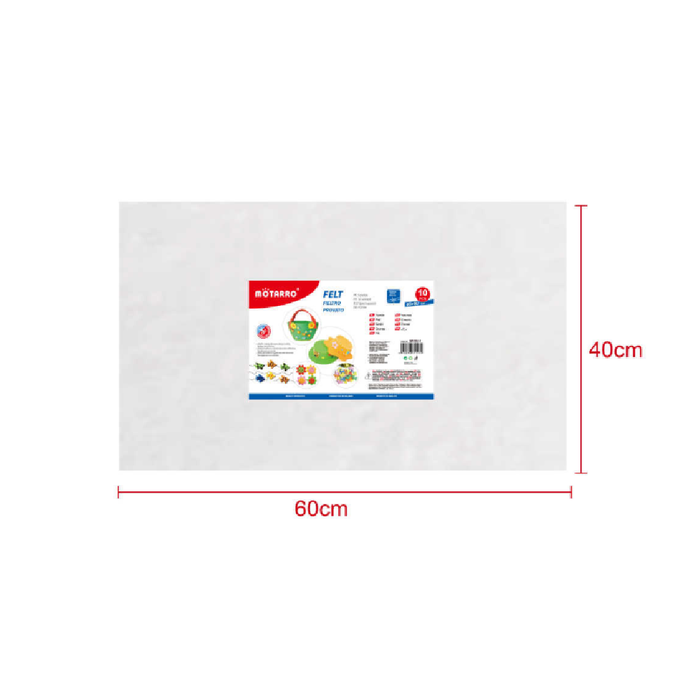 FeltBoard 40 × 60cm × 2 White