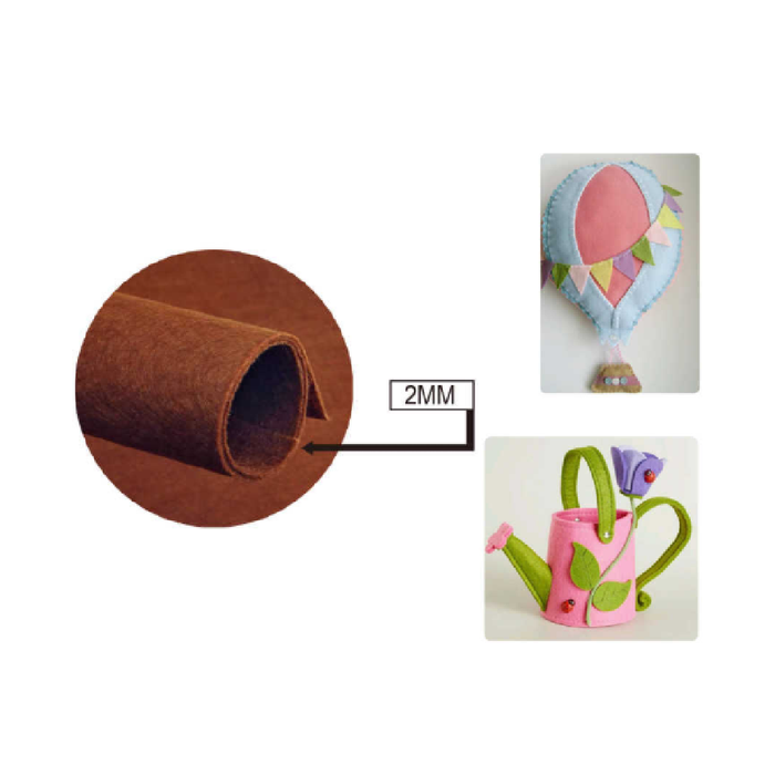 FeltBoard 40 × 60cm × 2 Brown