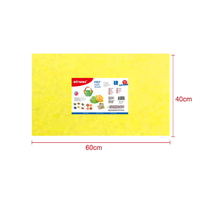 FeltBoard 40 × 60cm × 2 Yellow