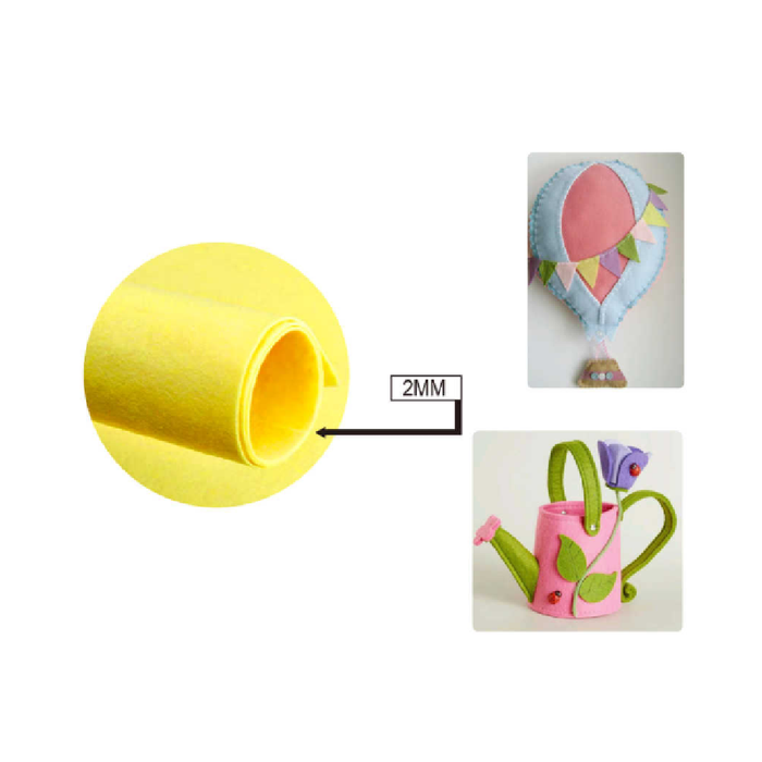 FeltBoard 40 × 60cm × 2 Yellow