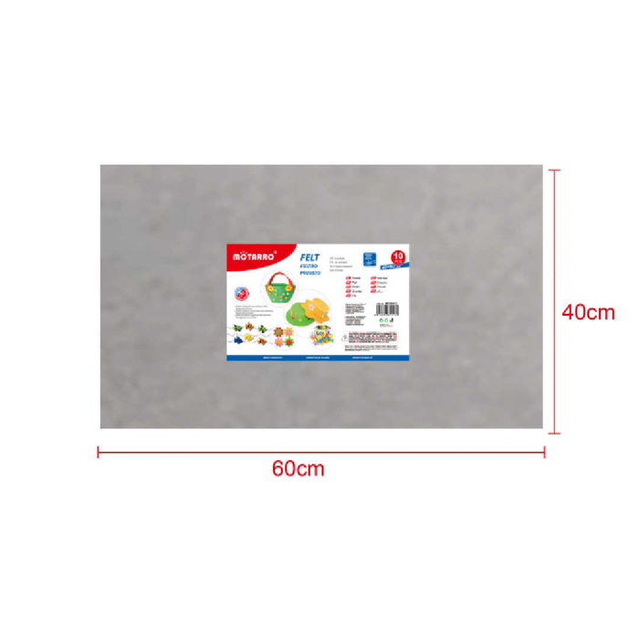 FeltBoard 40 × 60cm × 2 Grey