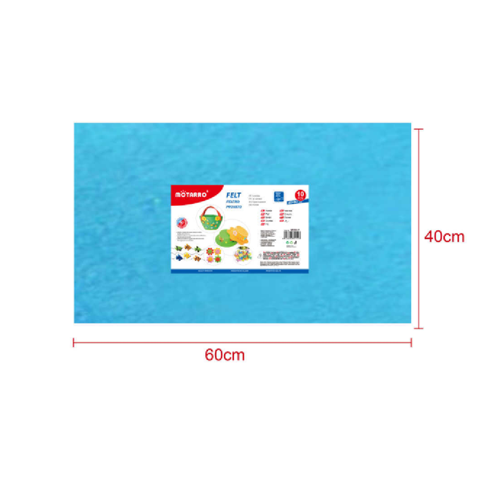 FeltBoard 40 × 60cm × 2 Sky Blue