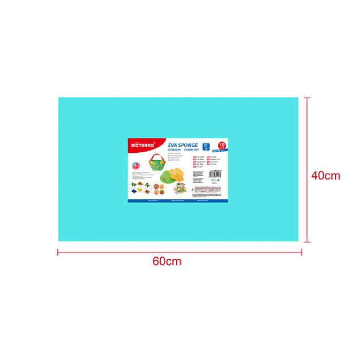 EVA Foam Sheet 40 × 60cm × 2Sky Blue