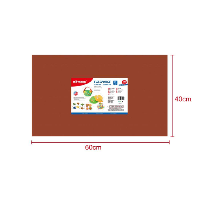 EVA Foam Sheet 40 × 60cm × 2Light Brown