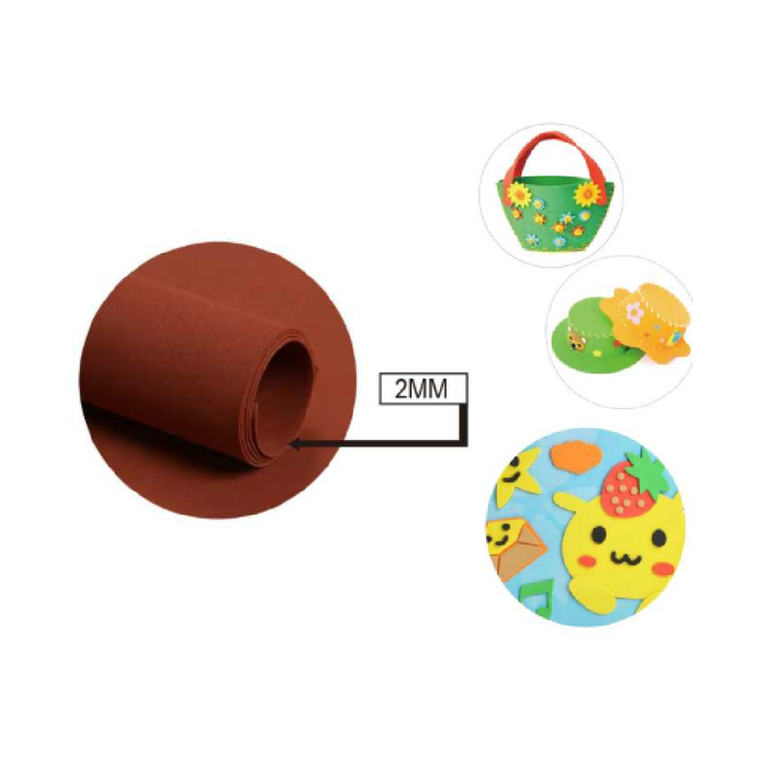 EVA Foam Sheet 40 × 60cm × 2Light Brown