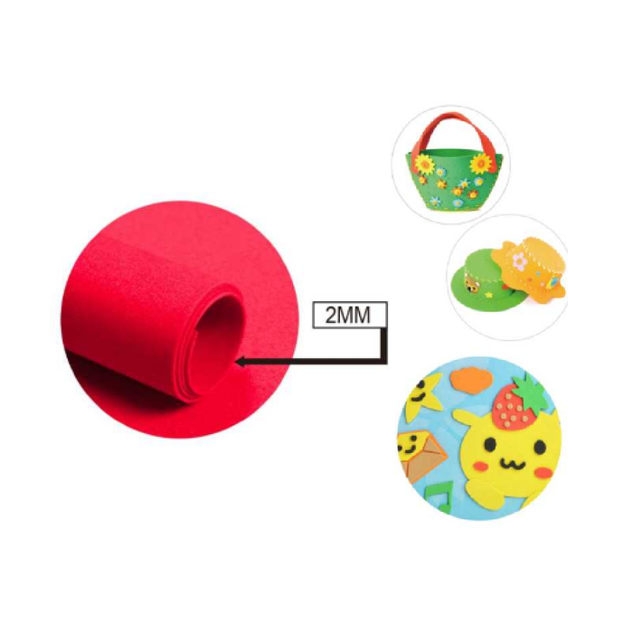 EVA Foam Sheet 40 × 60cm × 2Bright Red