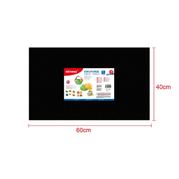 EVA Foam Sheet 40 × 60cm × 2Black