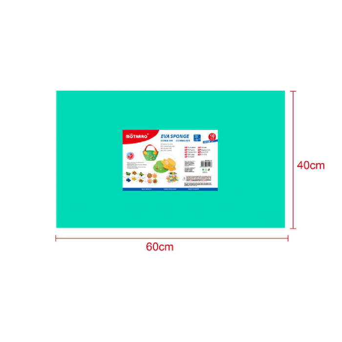 EVA Foam Sheet 40 × 60cm × 2Tiffany Green