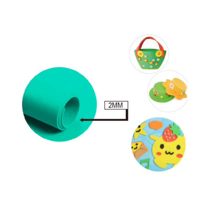 EVA Foam Sheet 40 × 60cm × 2Tiffany Green