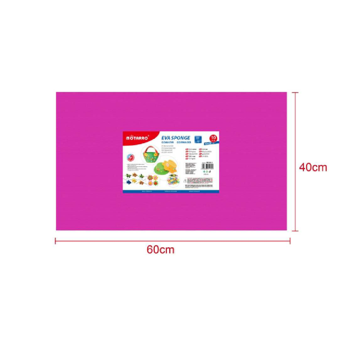 EVA Foam Sheet 40 × 60cm × 2Rose Red