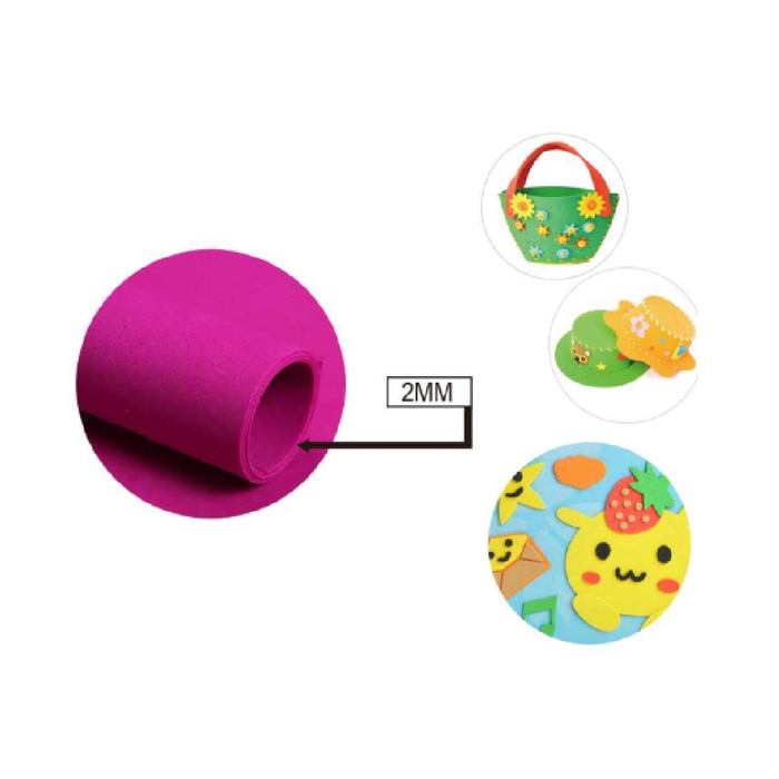 EVA Foam Sheet 40 × 60cm × 2Rose Red