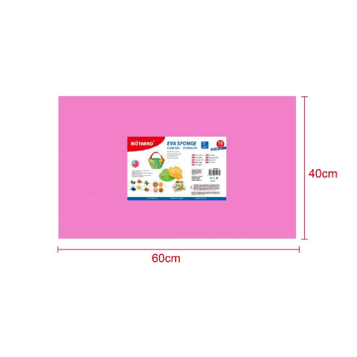 EVA Foam Sheet 40 × 60cm × 2Pink