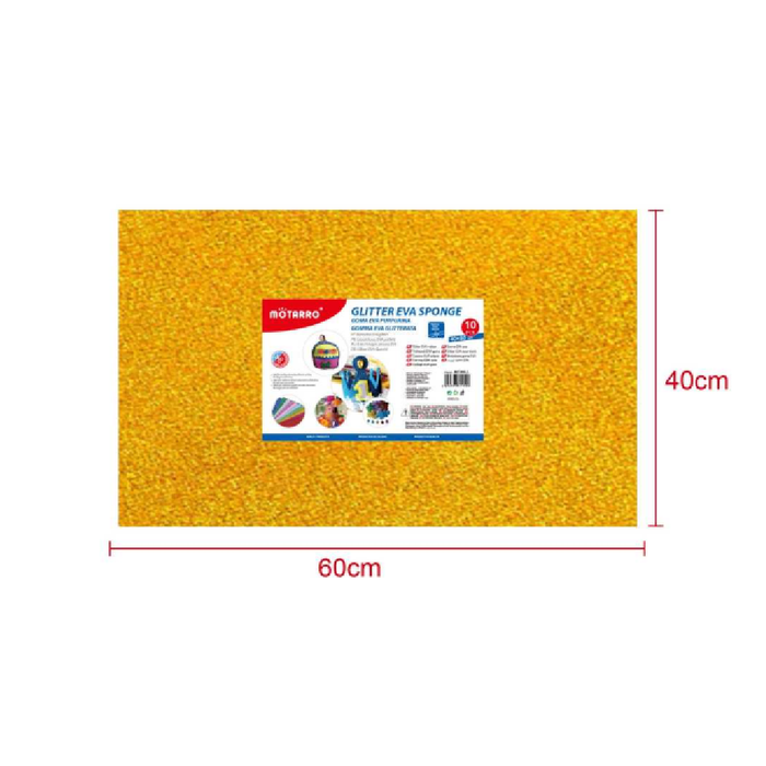 Glitter EVA Foam Sheet 40 × 60cm × 2Blonde