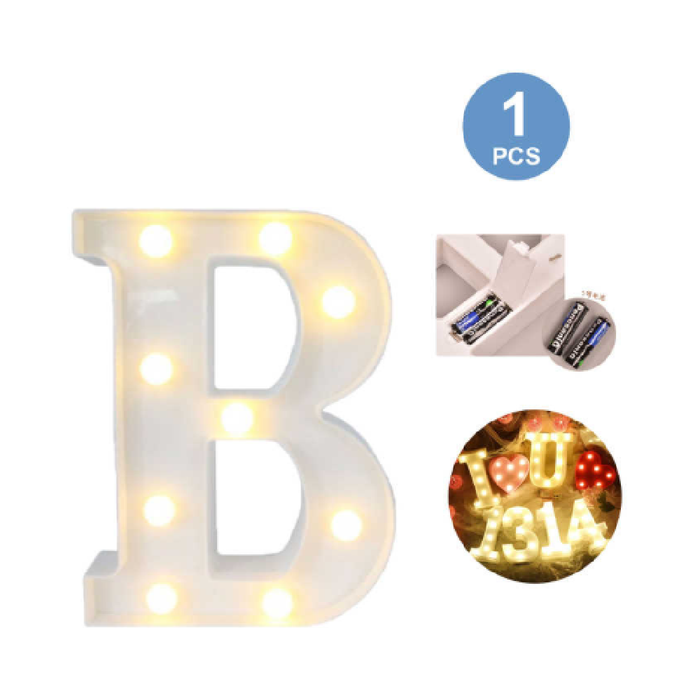 LED Letter Light Sign 'B' 22cm