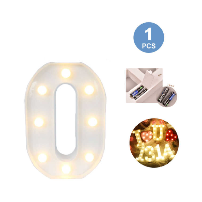 LED Letter Light Sign 'O' 22cm