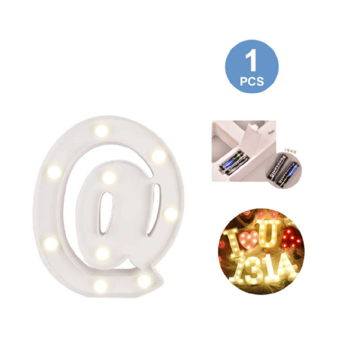 LED Letter Light Sign '@' 22cm