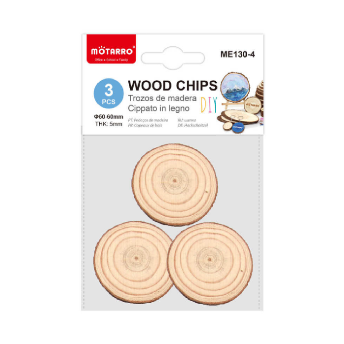 Wood Chips 5-6 × 0.5cm 3pcs