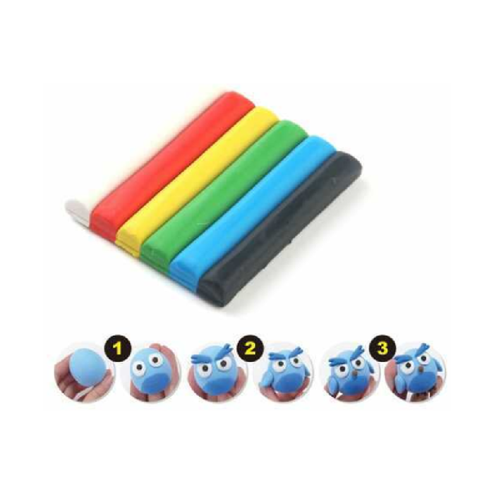 Plasticine Pack Assorted Color 70g 6pcs