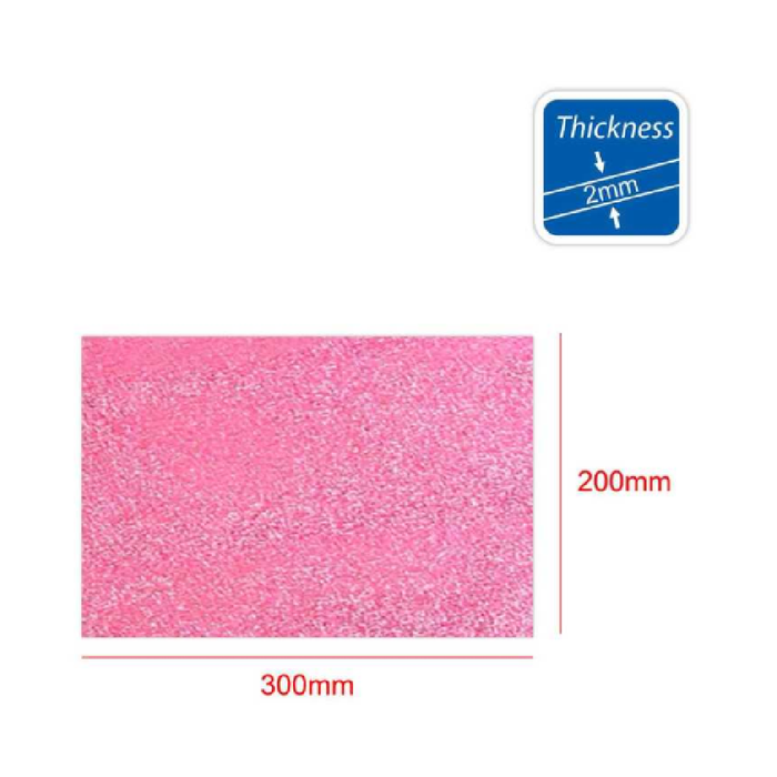 A4 EVA Glitter Foam Paper 210pcs Pink