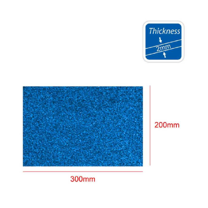A4 EVA Glitter Foam Paper 210pcs Blue